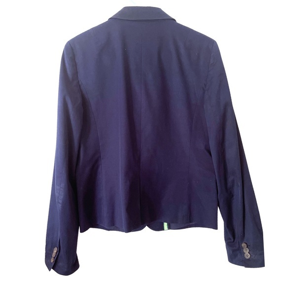 J. Crew Classic Cotton/ Spandex Navy Blue Blazer - Picture 7 of 7